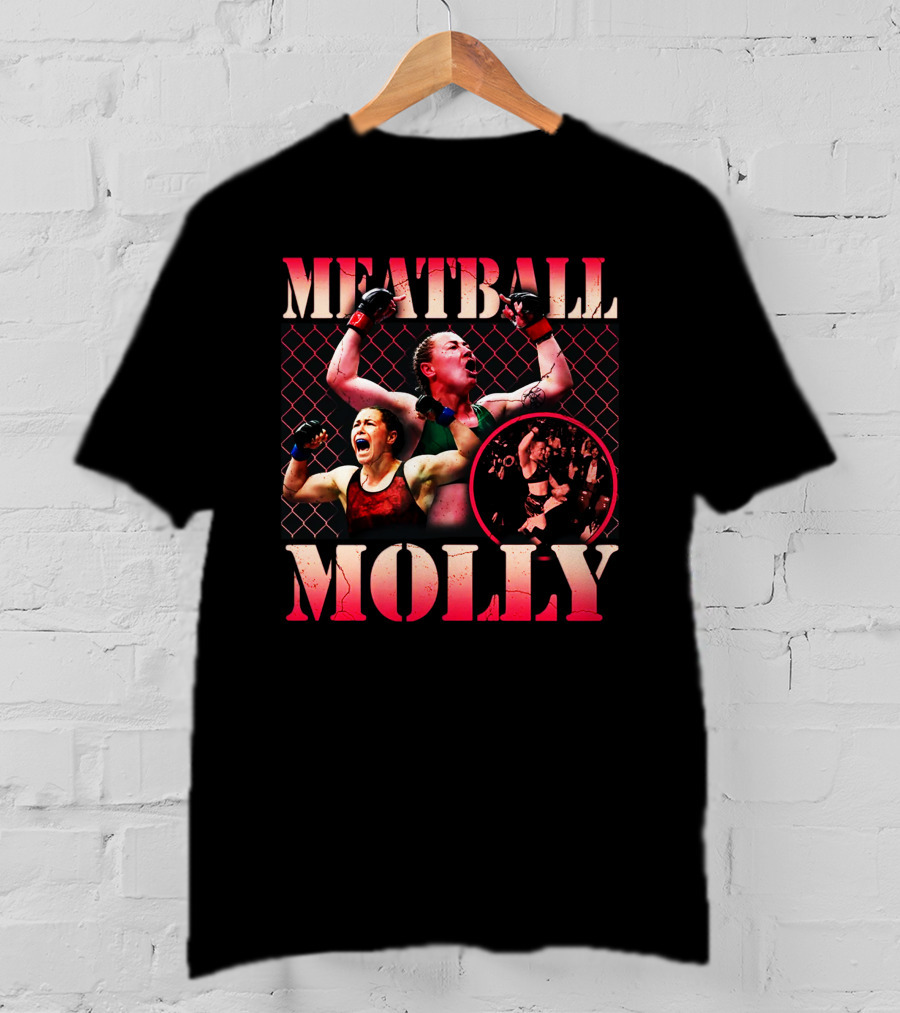 Meatball Molly Red Octagon Victory Celebrations T-Shirt