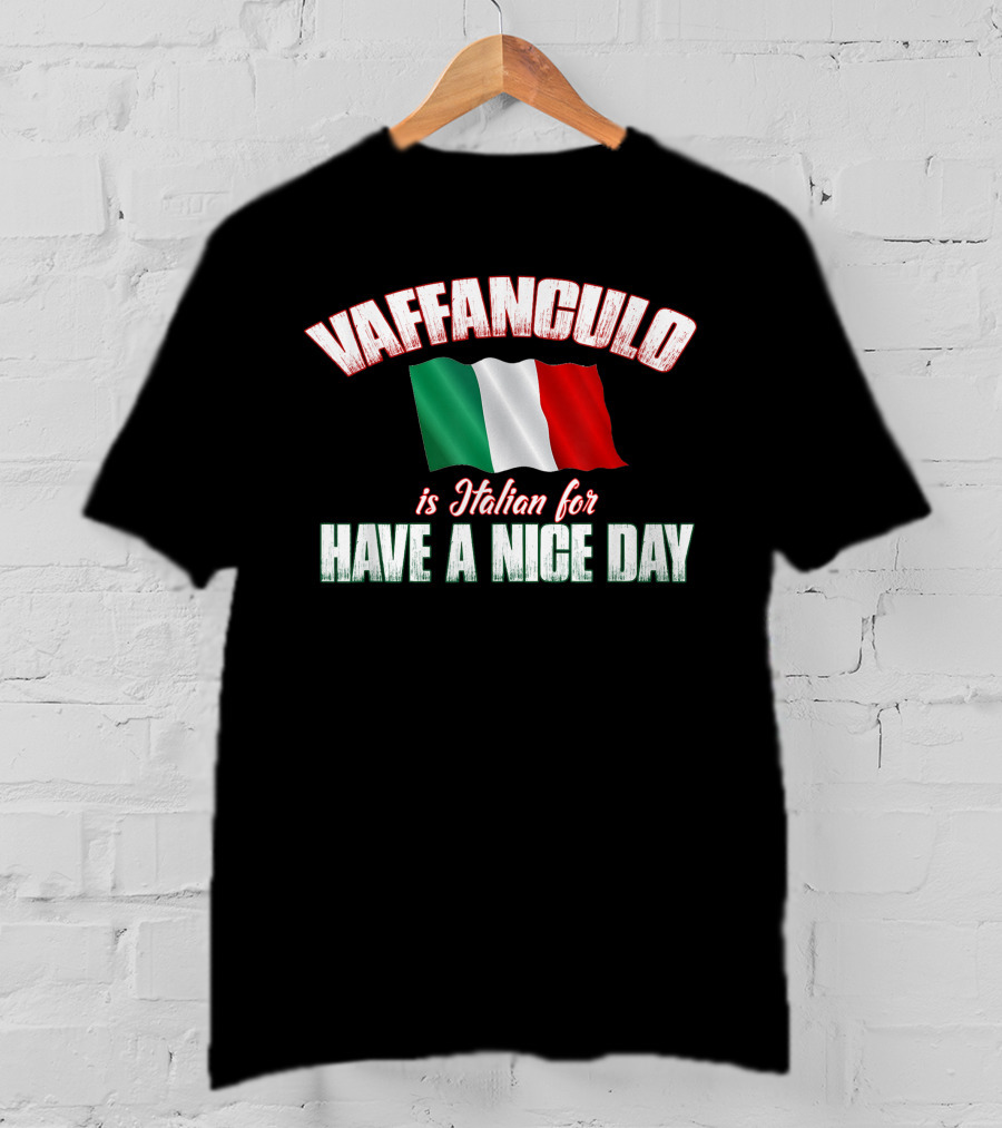 VAFFANCULO Italian Flag Have A Nice Day T-Shirt