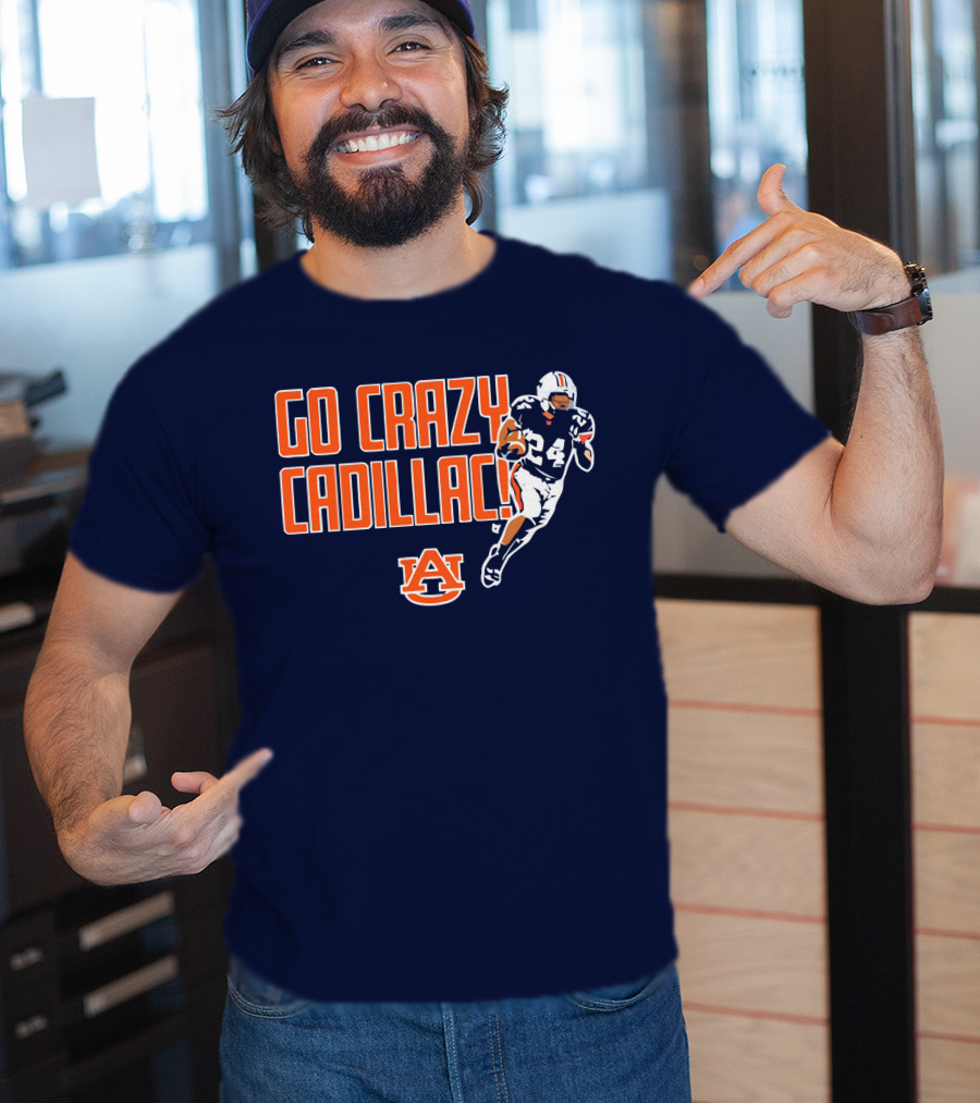 Auburn Football Go Crazy Cadillac Running Back 24 T-Shirt
