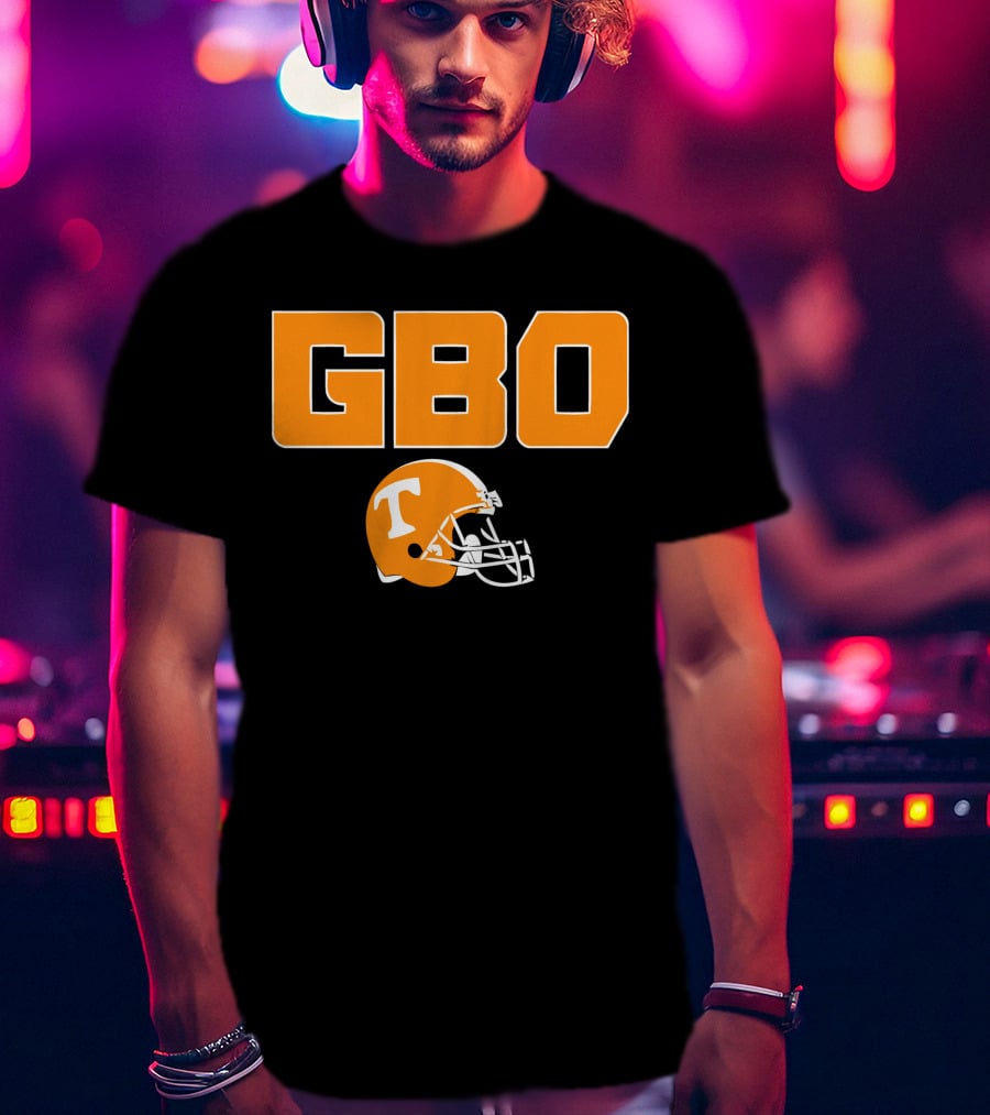 GBO Tennessee Football Go Big Orange T Helmet T-Shirt
