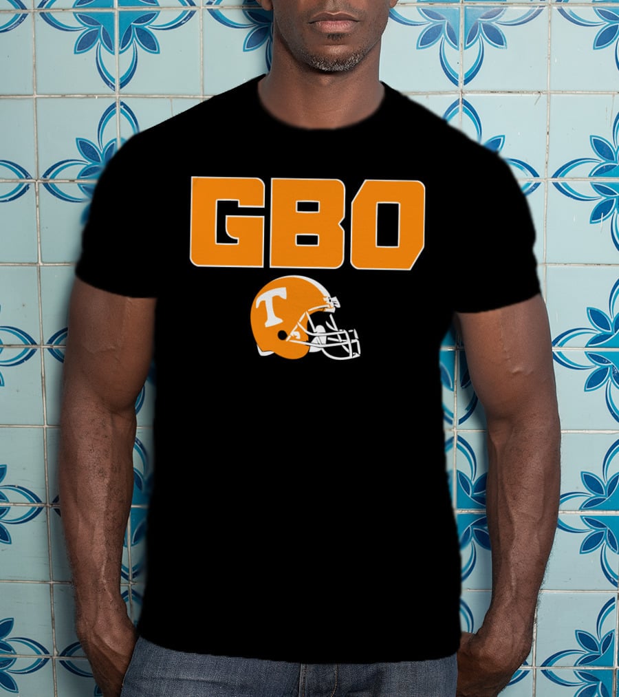 GBO Tennessee Football Go Big Orange T Helmet T-Shirt