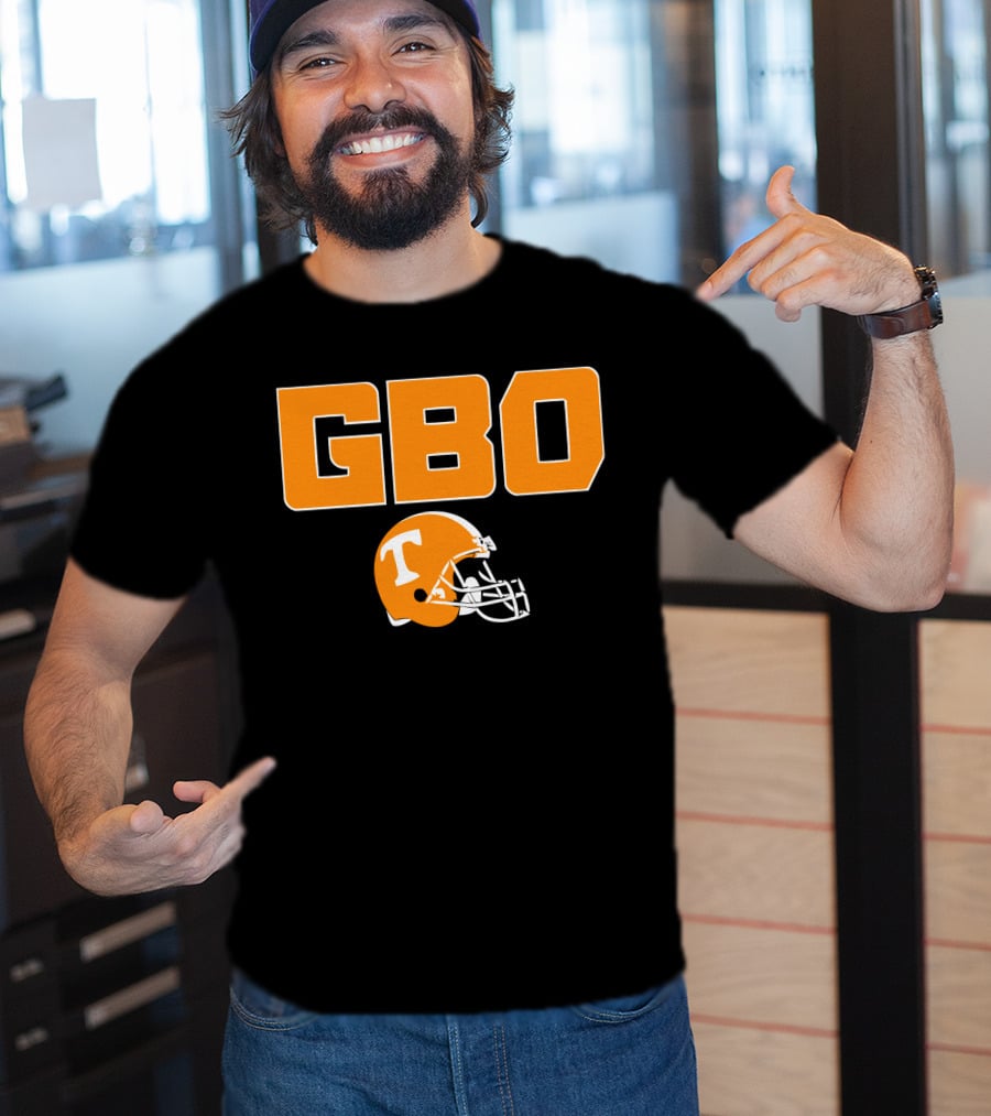 GBO Tennessee Football Go Big Orange T Helmet T-Shirt