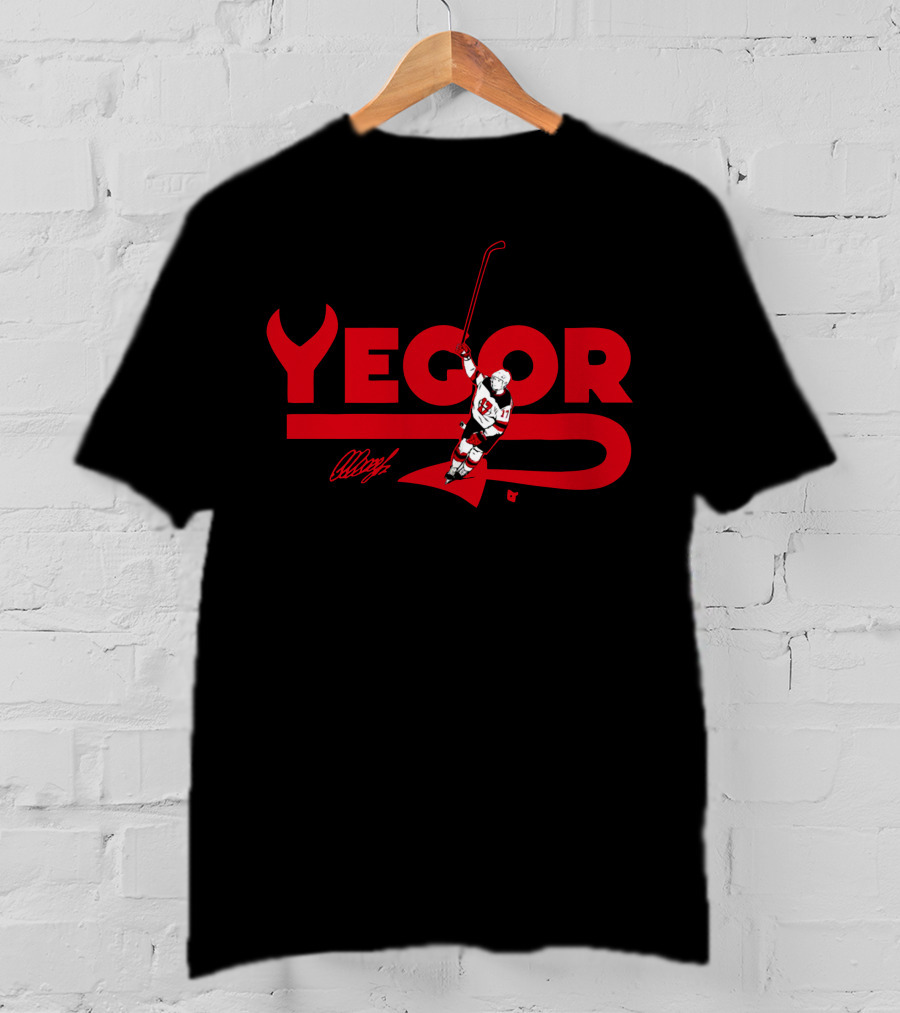 Yegor Sharangovich Celly Hockey Celebration T-Shirt