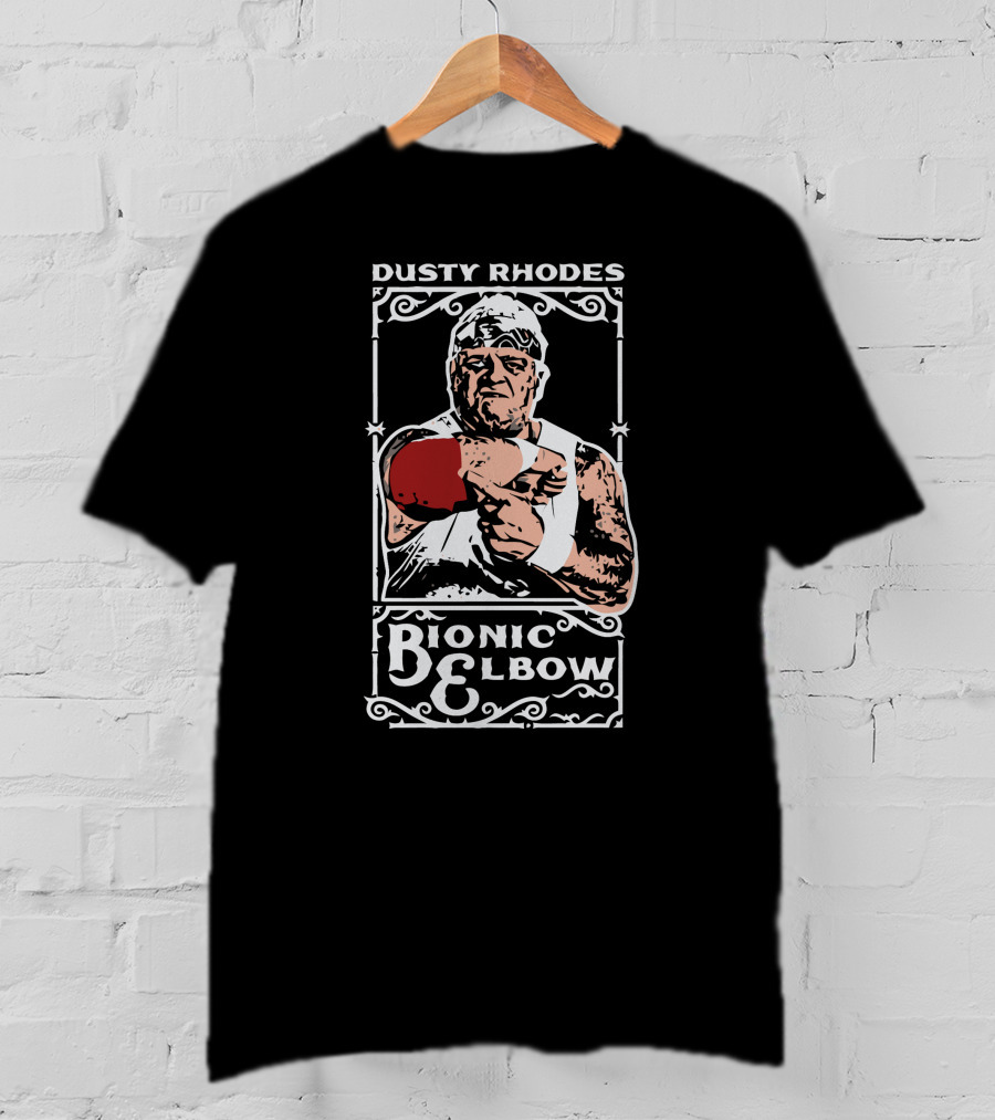 Dusty Rhodes Bionic Elbow Wrestler T-Shirt