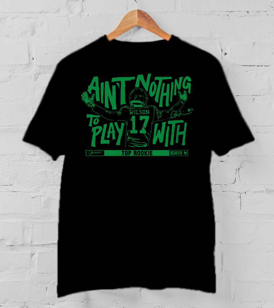 Wilson 17 Ain't Nothing To Play With Top Rookie NFLPA Pepsi T-Shirt