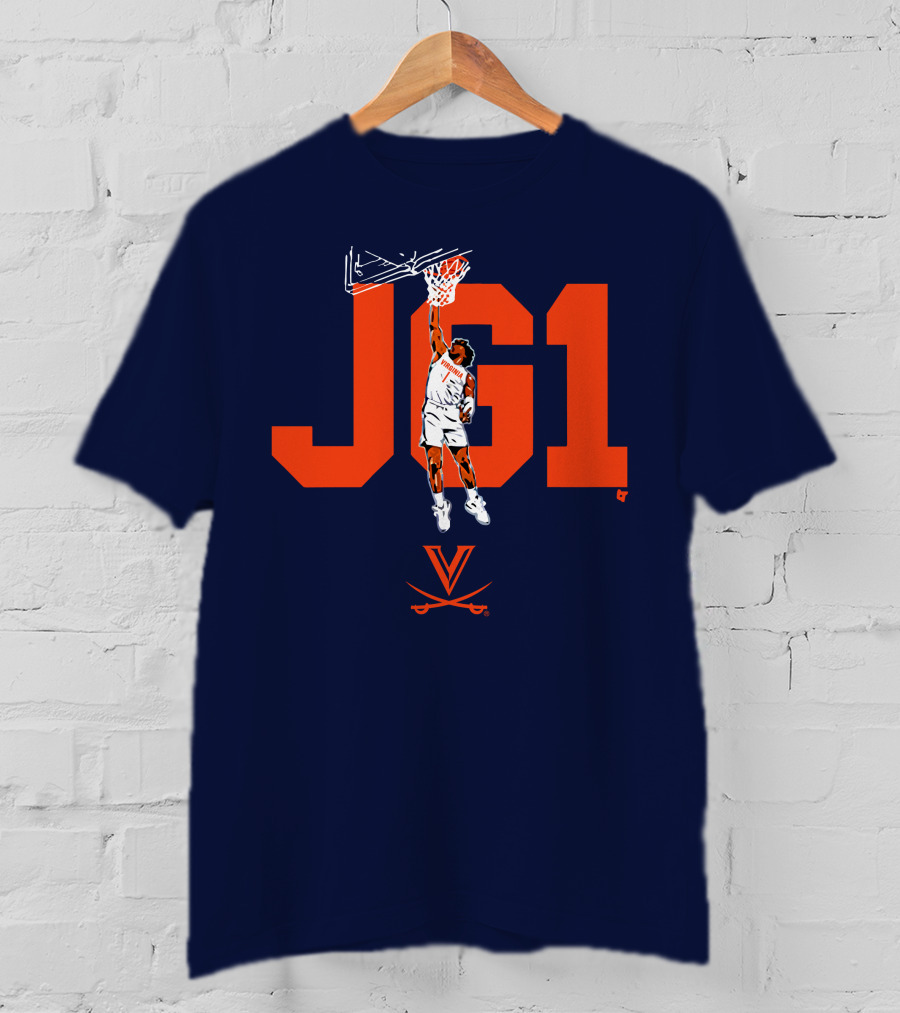 Virginia Basketball Jayden Gardner JG1 Dunk T-Shirt