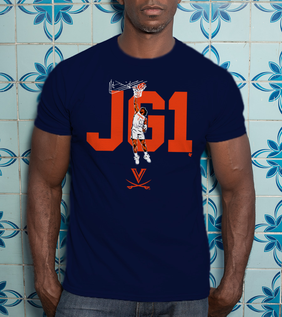 Virginia Basketball Jayden Gardner JG1 Dunk T-Shirt