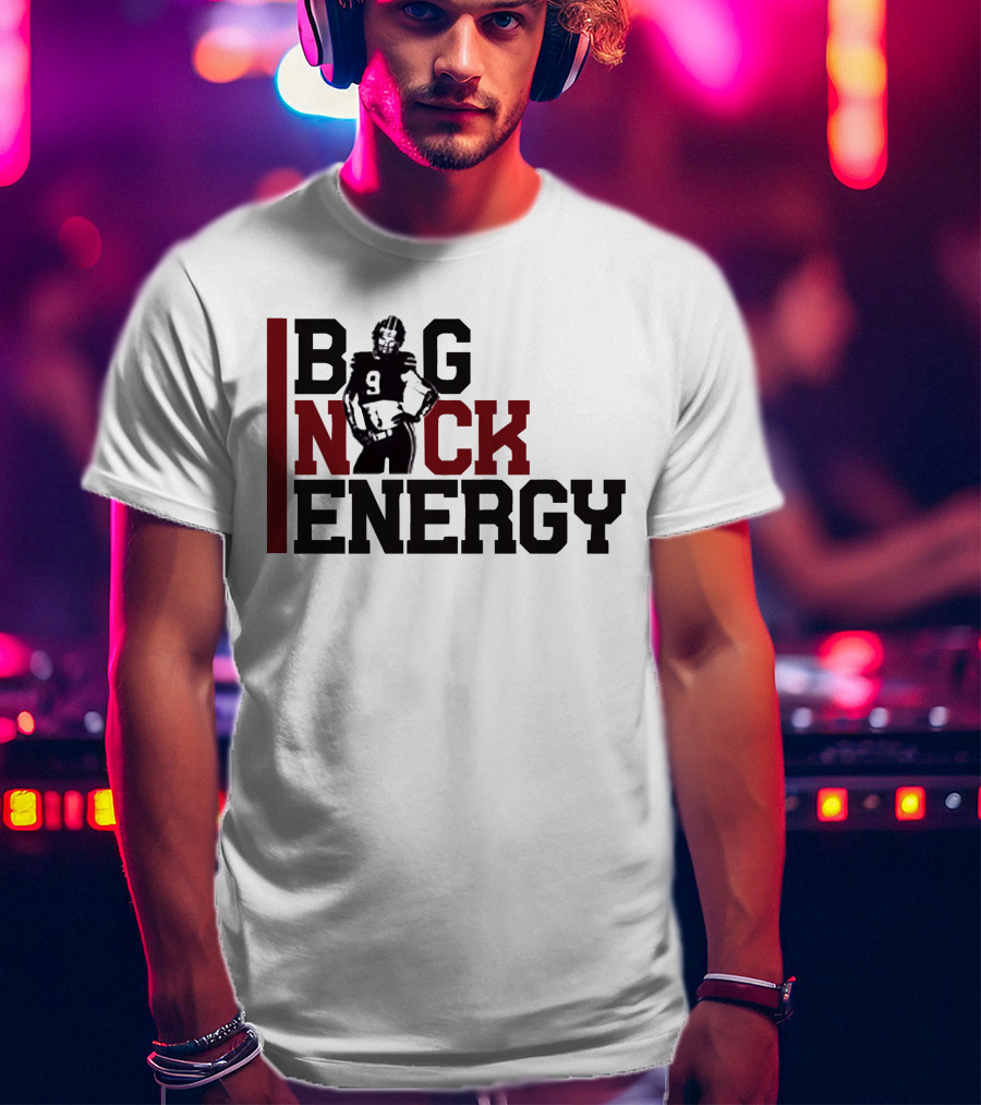 Big Nick Energy Nick Muse Football Number 9 Player T-Shirt