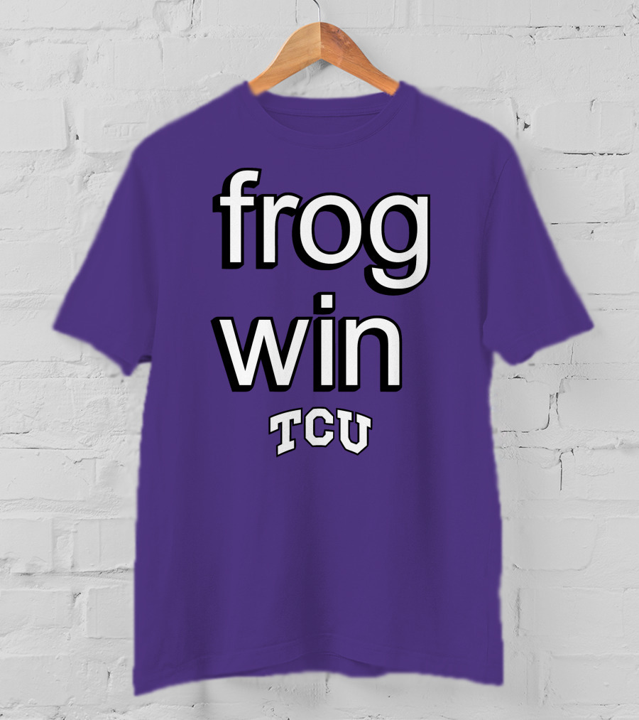 Frog Win TCU Football T-Shirt