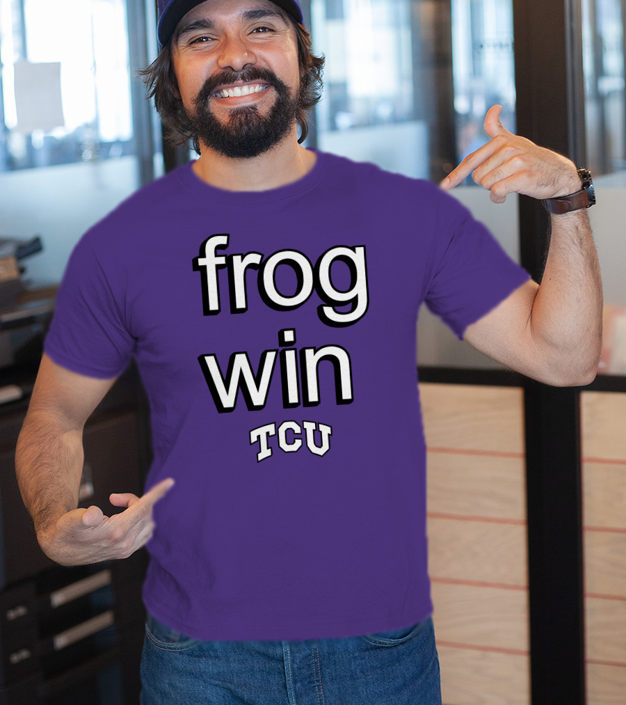 Frog Win TCU Football T-Shirt