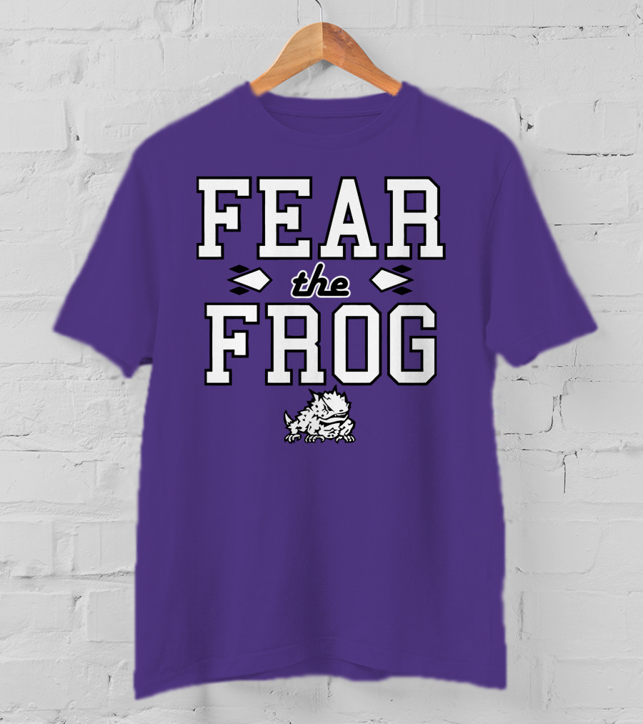 Fear The Frog TCU Football Horned Frog Spirit T-Shirt