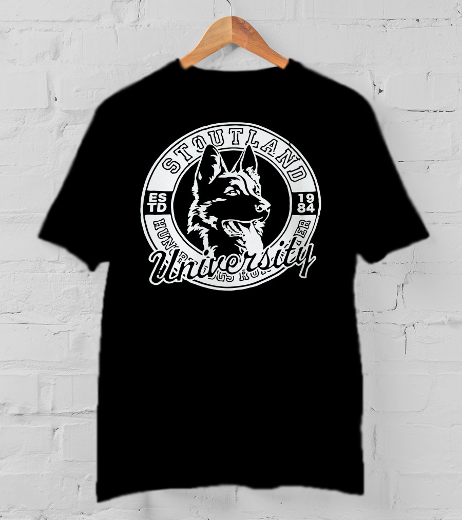 Stoutland University Estd 1984 Dog T-Shirt
