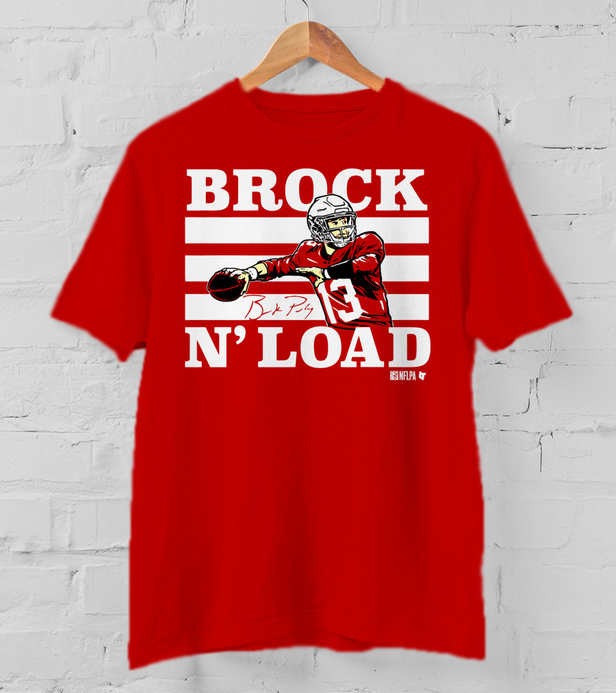 BROCK PURDY BROCK N LOAD NFLPA Football T-Shirt
