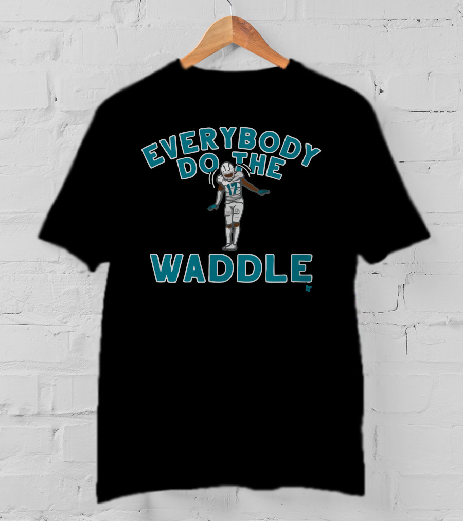Everybody Do The Waddle Football Player Number 17 T-Shirt