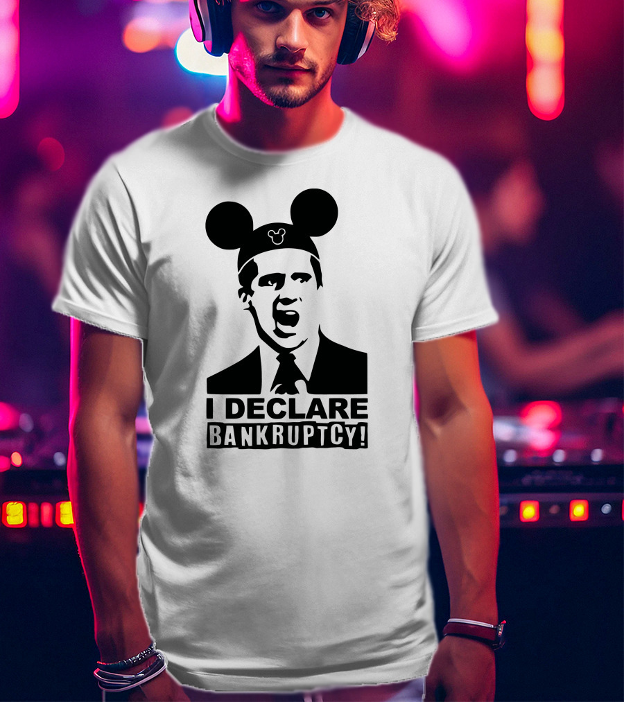 I Declare Bankruptcy Parody With Mickey Ears T-Shirt