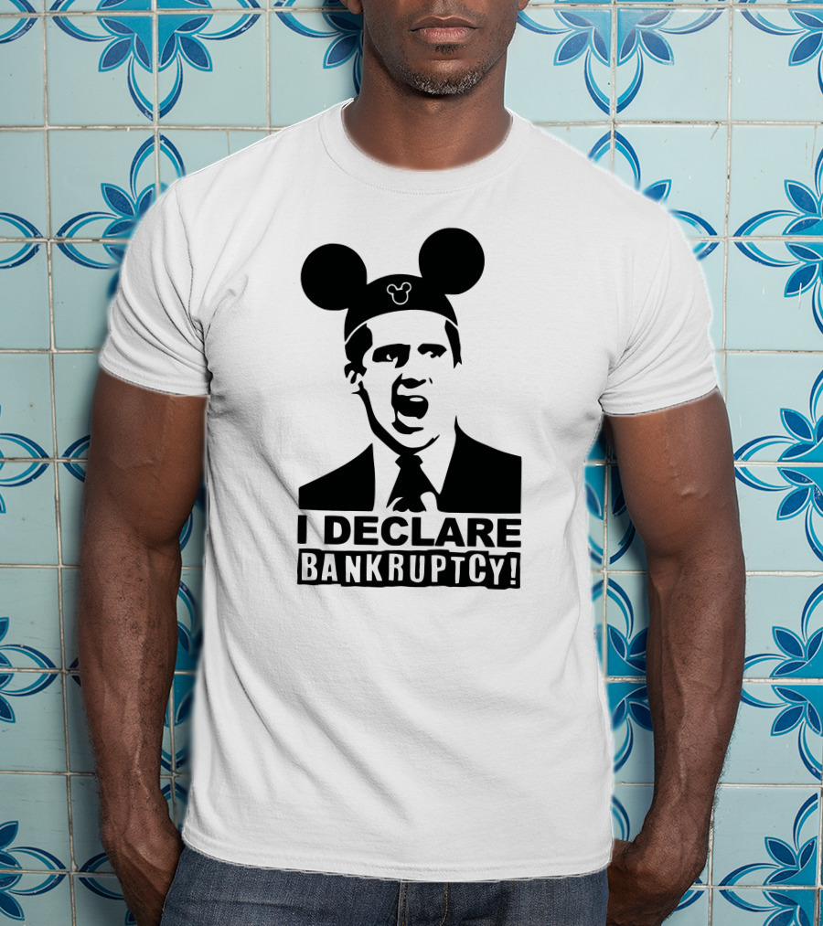 I Declare Bankruptcy Parody With Mickey Ears T-Shirt