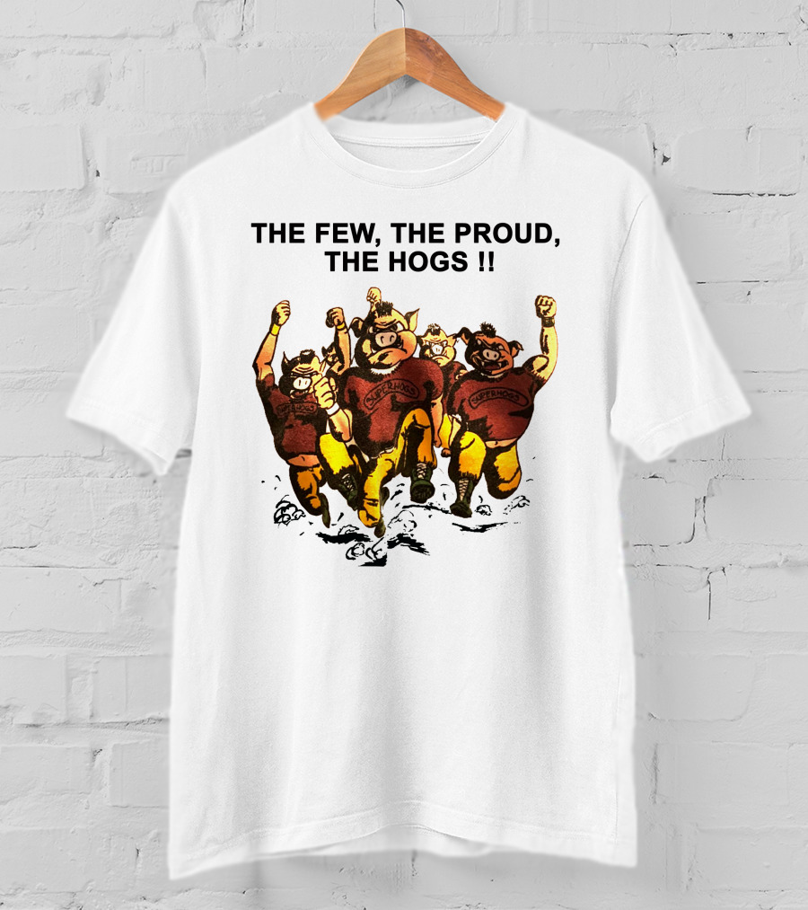 The Few The Proud The Hogs Superhogs Running Cartoon Group T-Shirt