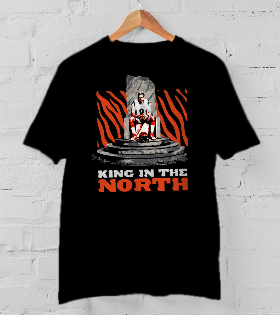 King In The North Football Throne Tiger Stripes T-Shirt