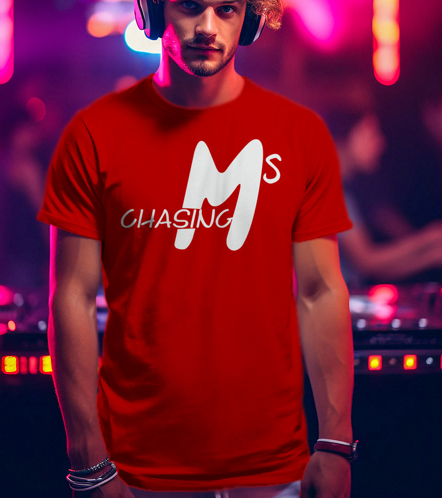 Chasing Ms Retro Style Bold Red T-Shirt