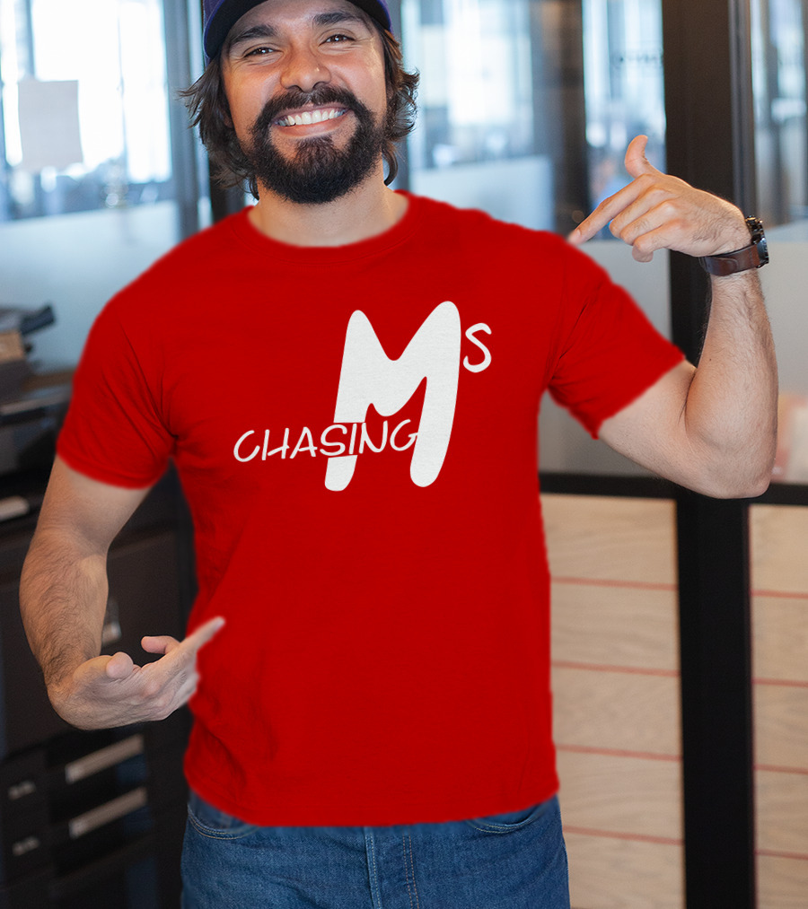 Chasing Ms Retro Style Bold Red T-Shirt