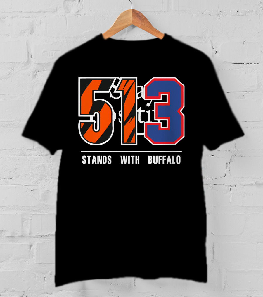 513 Stands With Buffalo Bengals 513 Meaning T-Shirt