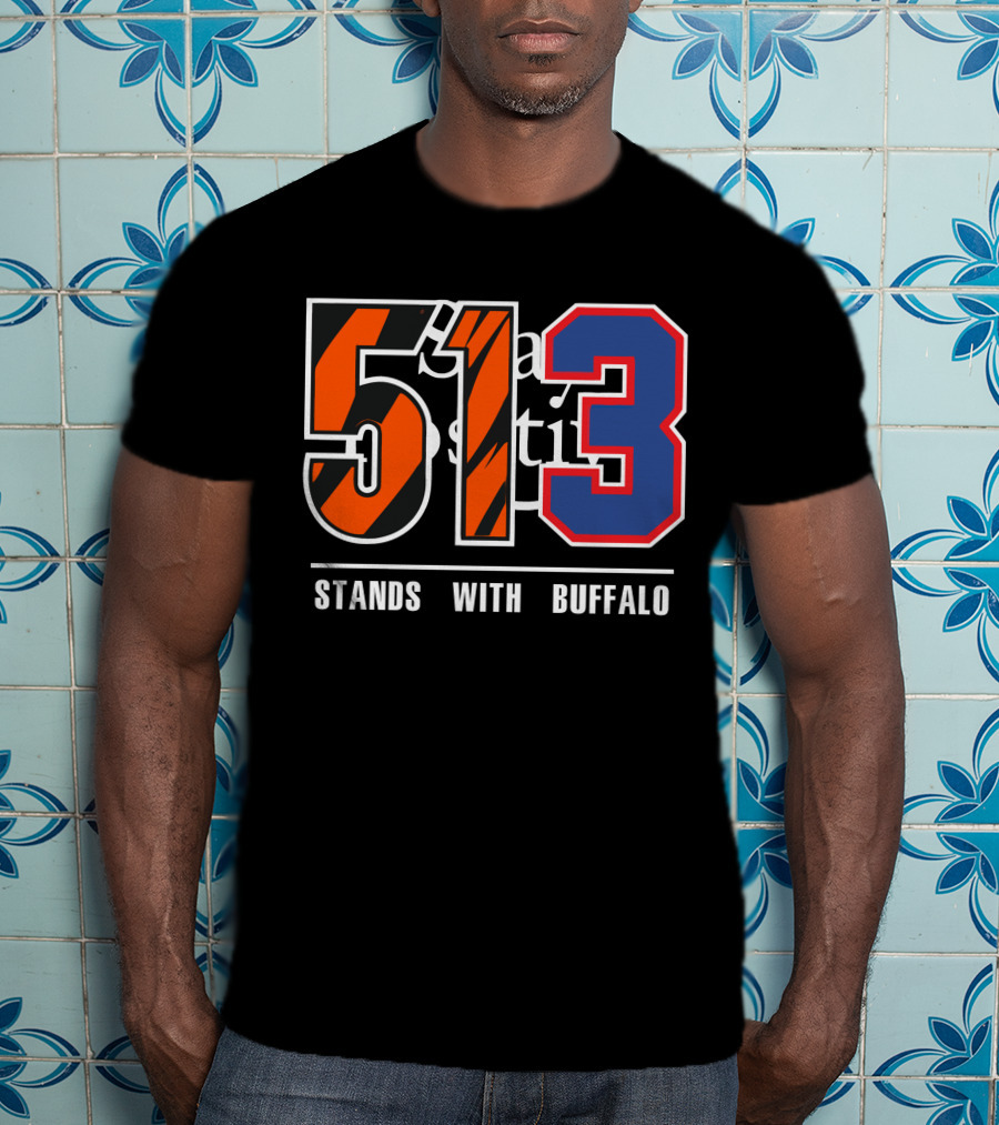 513 Stands With Buffalo Bengals 513 Meaning T-Shirt