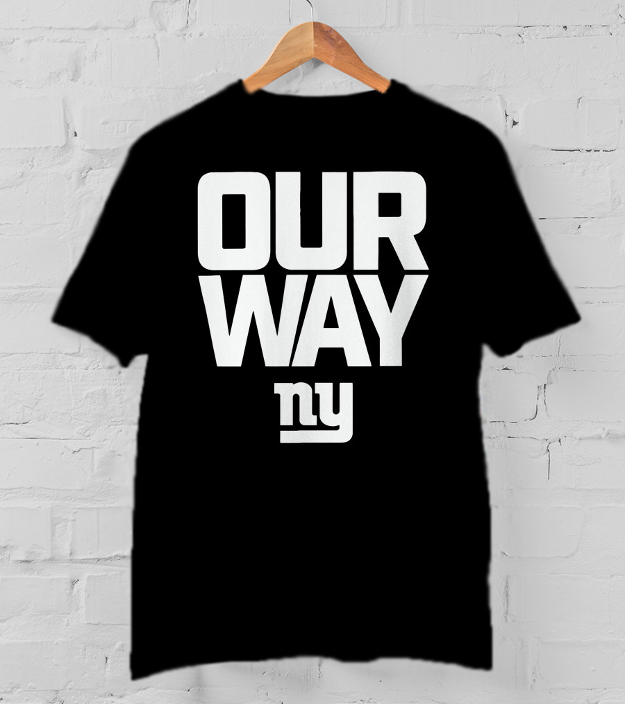 OUR WAY NY Giants Football T-Shirt