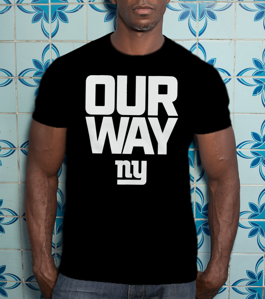 OUR WAY NY Giants Football T-Shirt