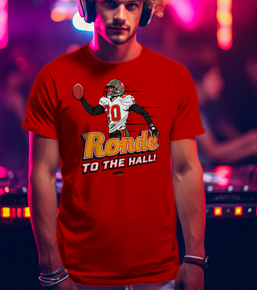 Ronde Barber Tampa Bay Buccaneers Hall Of Fame T-Shirt