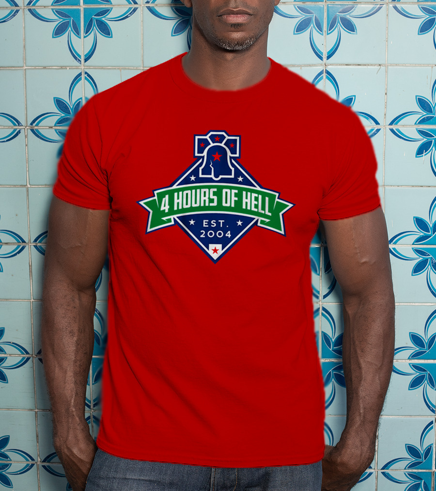 4 Hours Of Hell Philadelphia EST 2004 Liberty Bell T-Shirt