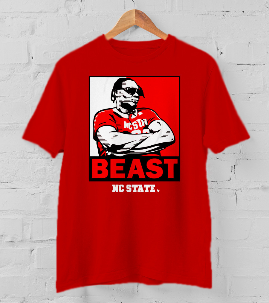 NC State Basketball DJ Burns Beast Shades T-Shirt