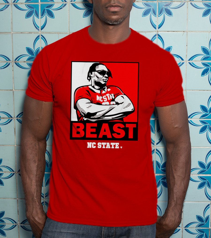 NC State Basketball DJ Burns Beast Shades T-Shirt