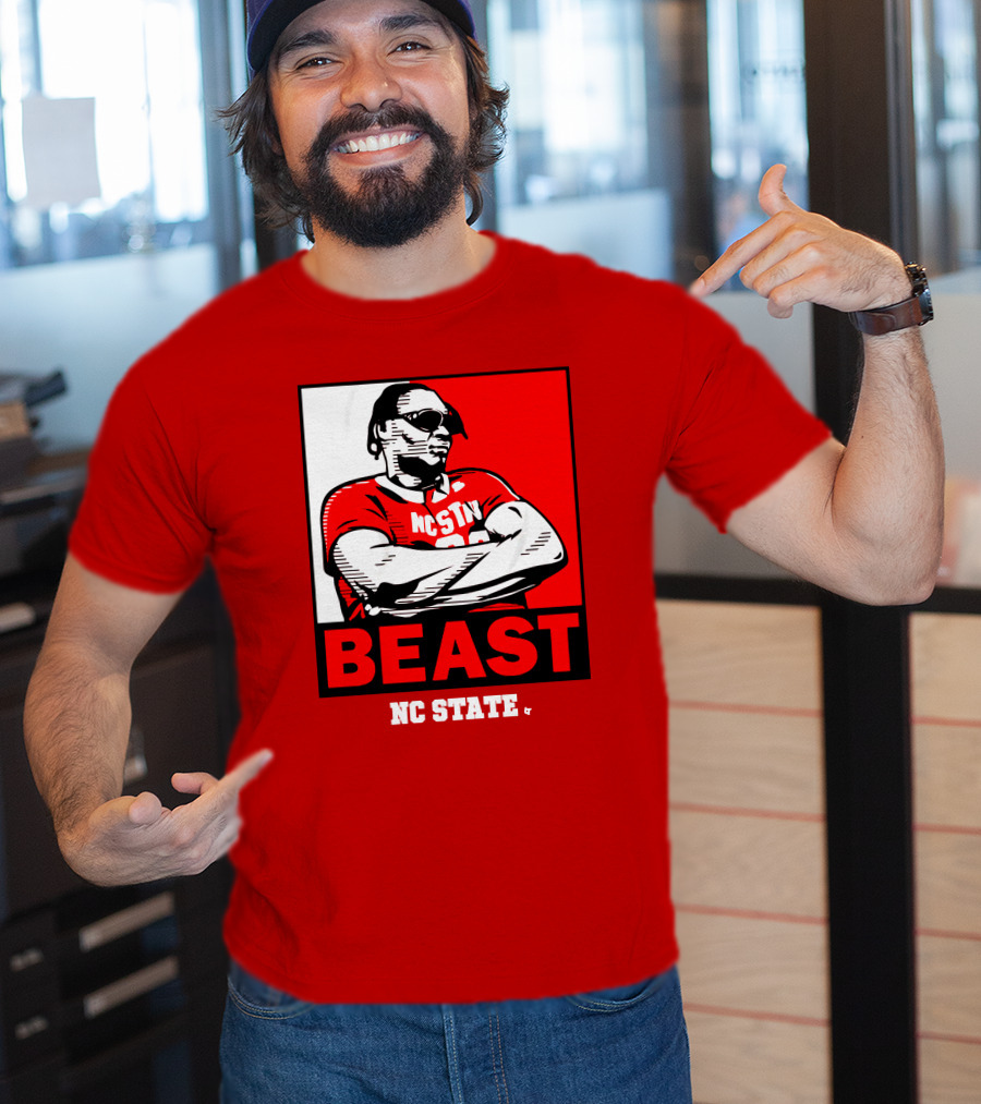 NC State Basketball DJ Burns Beast Shades T-Shirt