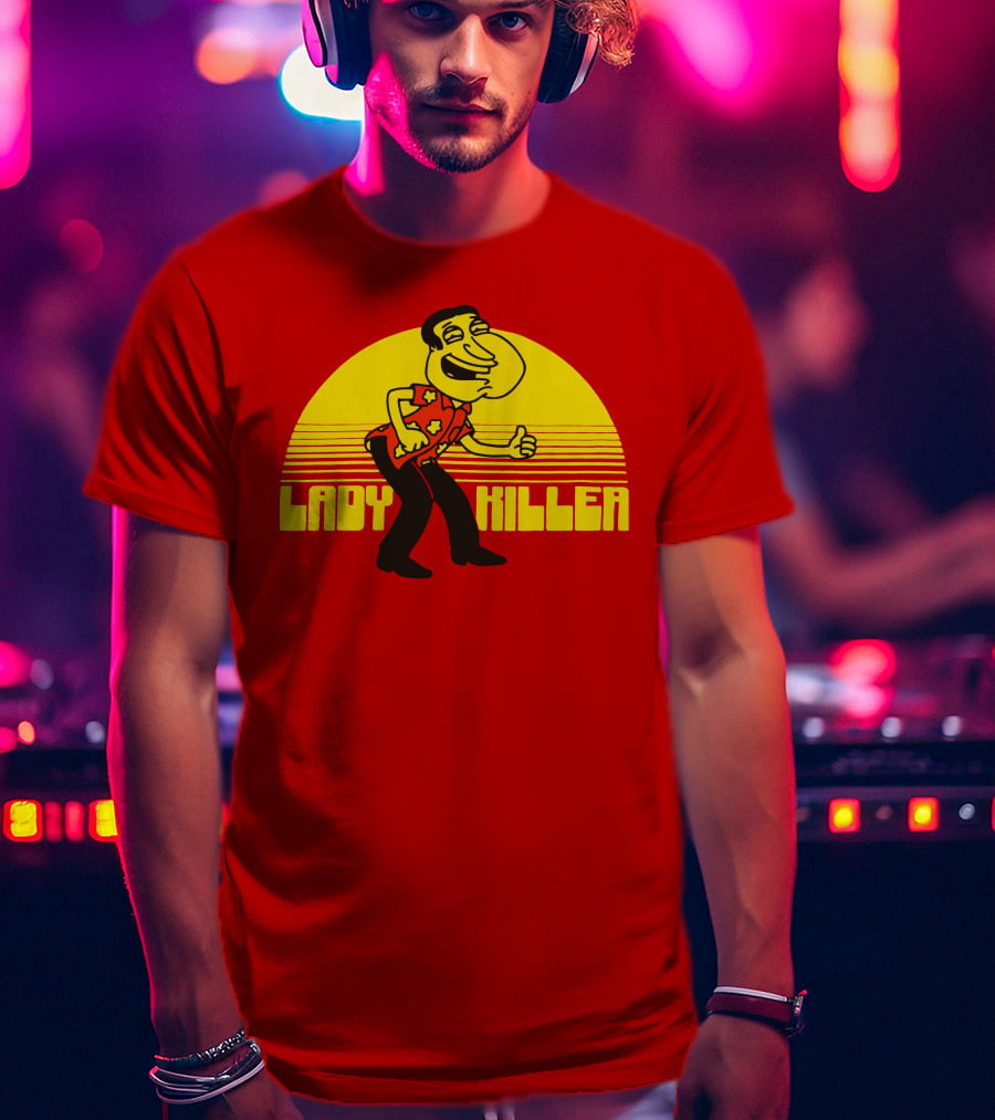 Lady Killer Quagmire Retro Sunset T-Shirt