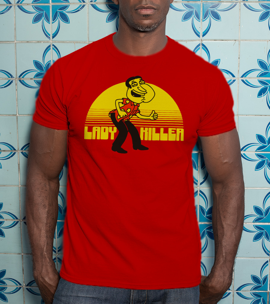 Lady Killer Quagmire Retro Sunset T-Shirt