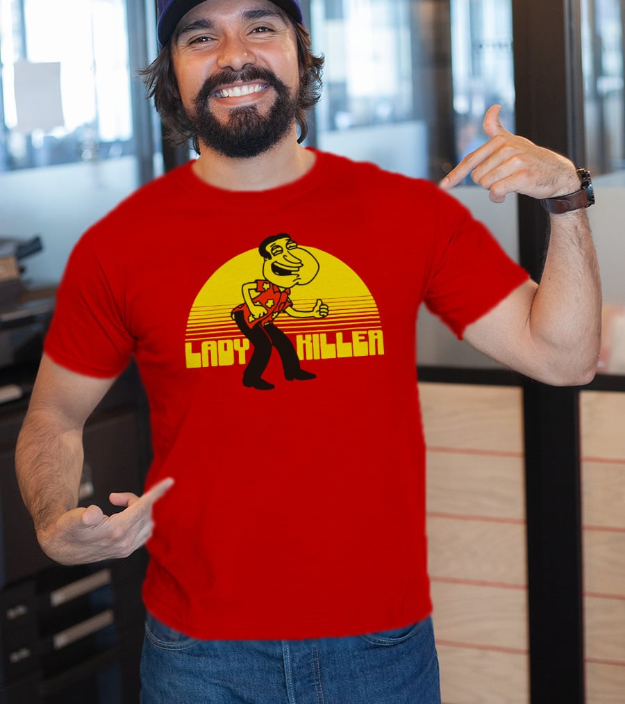 Lady Killer Quagmire Retro Sunset T-Shirt