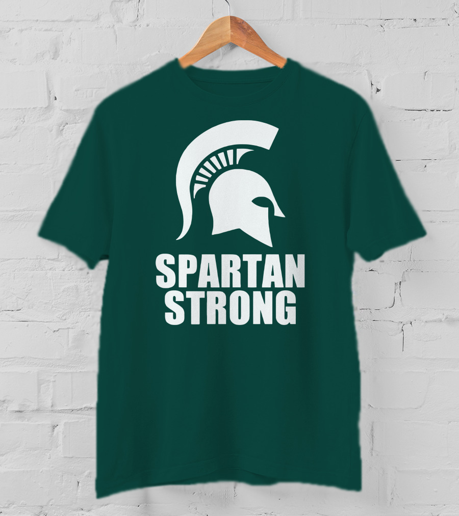 Spartan Strong MSU Helmet T-Shirt