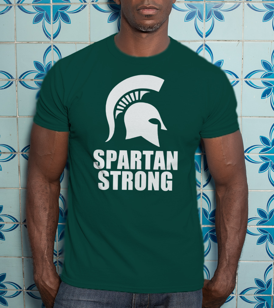 Spartan Strong MSU Helmet T-Shirt