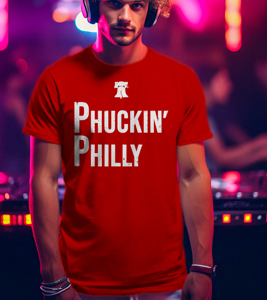Phuckin Philly Liberty Bell Red T-Shirt