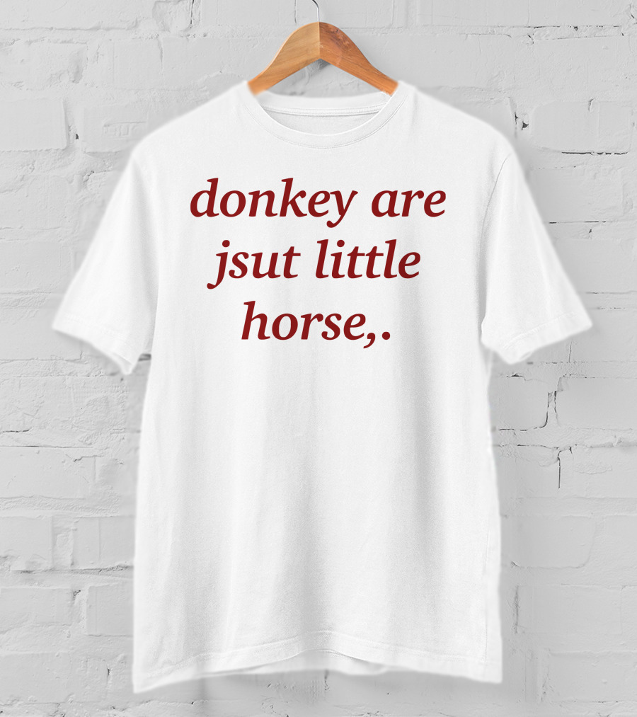 Donkey Are Jsut Little Horse T-Shirt