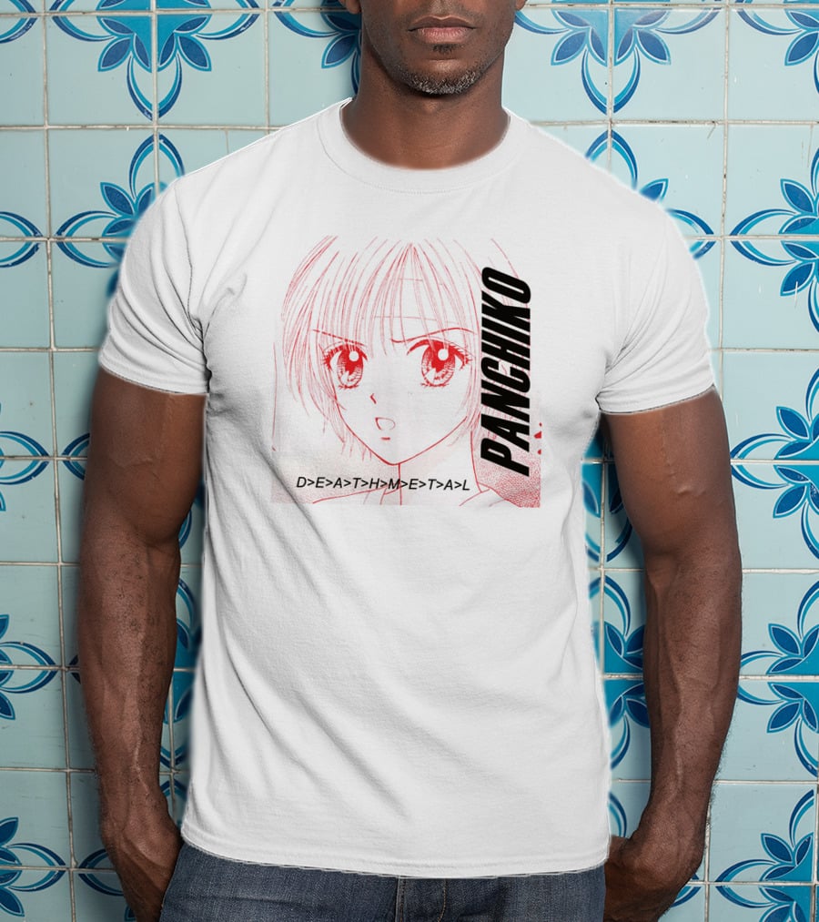 PANCHIKO D>E>A>T>H>M>E>T>A>L Anime T-Shirt