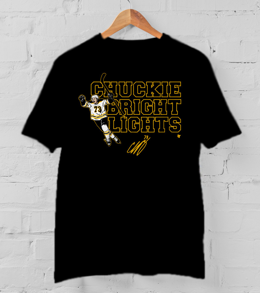 CHUCKIE BRIGHT LIGHTS Charlie McAvoy 73 T-Shirt