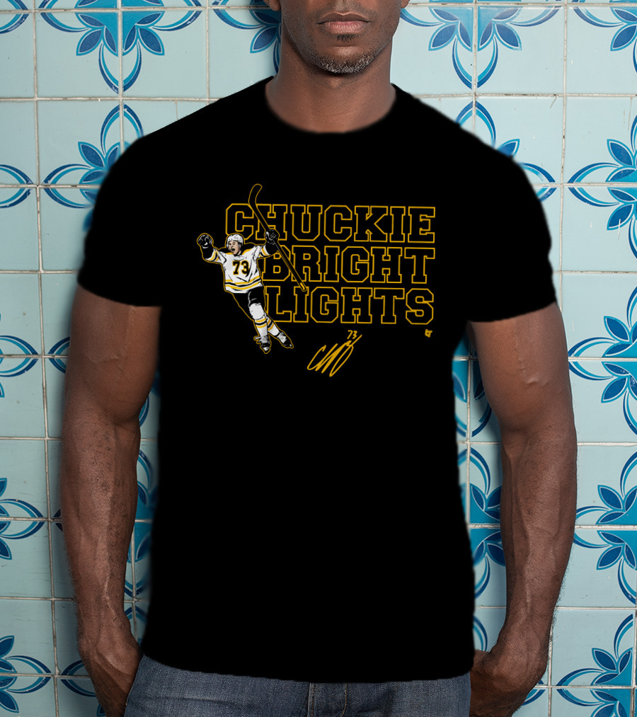 CHUCKIE BRIGHT LIGHTS Charlie McAvoy 73 T-Shirt