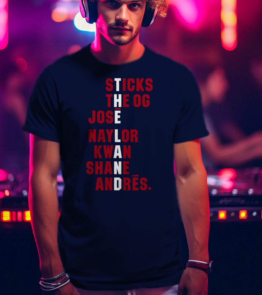 Sticks The Og Jose Naylor Kwan Shane Andrés The Land Names T-Shirt