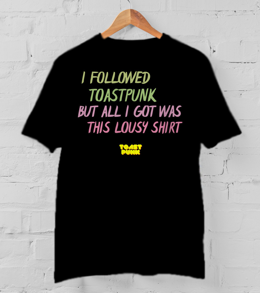 I Followed Toastpunk But All I Got Was This Lousy Shirt Toast Punk T-Shirt
