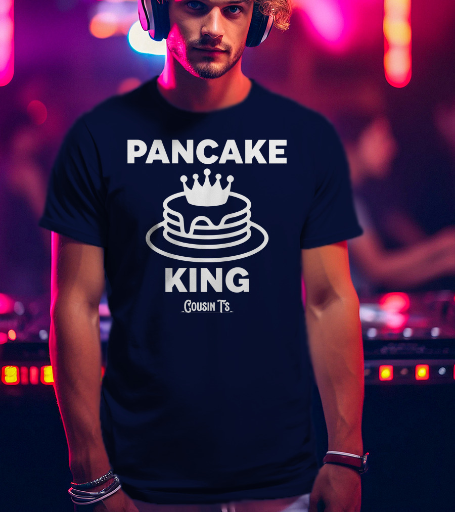 Pancake King Cousin T's Stacked Crown Icon T-Shirt