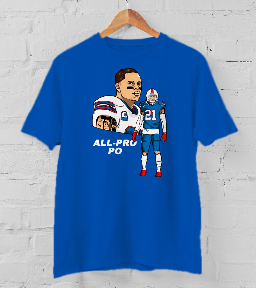 Jordan Poyer All-Pro Po Football T-Shirt