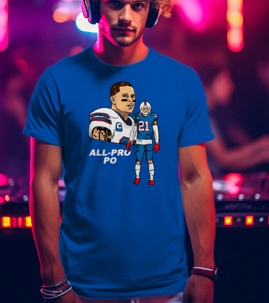 Jordan Poyer All-Pro Po Football T-Shirt