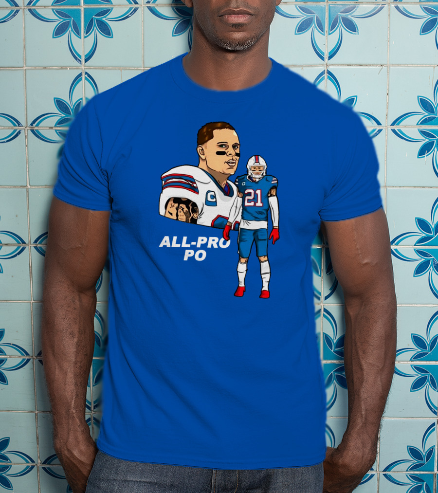 Jordan Poyer All-Pro Po Football T-Shirt