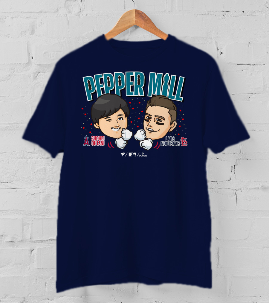 PEPPER MILL Shohei Ohtani Lars Nootbaar MLB Players T-Shirt